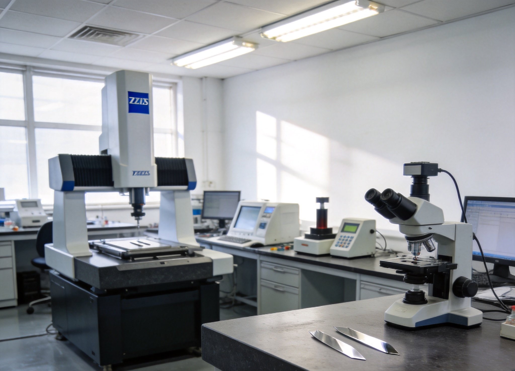 ISO-certified carbide tooling testing laboratory — precision metrology clean room